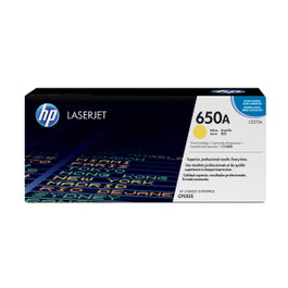 HP Cartouche de toner 650A Jaune (CE272A)