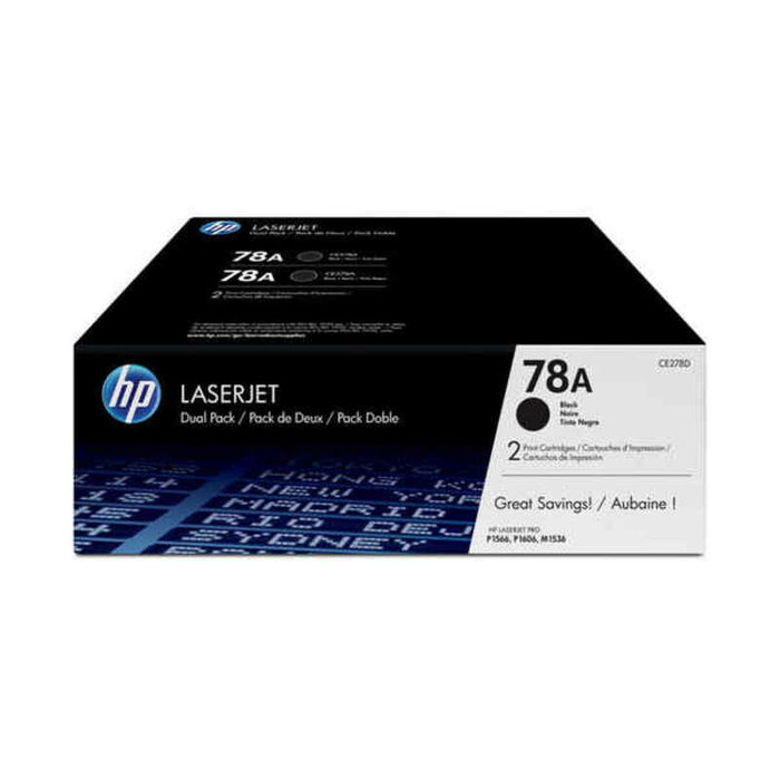 HP Toner 78A CE278AD Noir Double Pack
