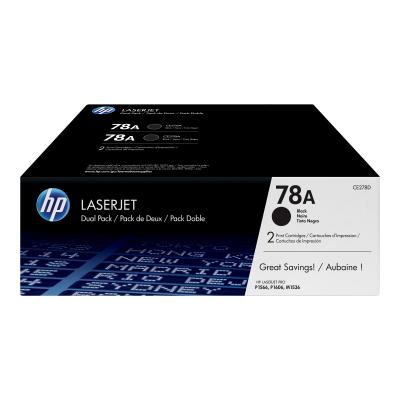 HP Toner 78A CE278AD Noir Double Pack