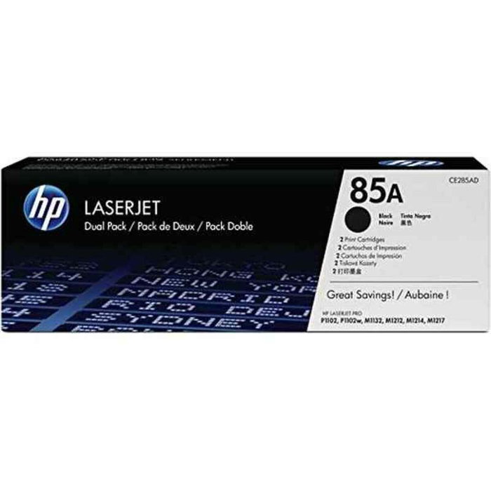 HP Pack de 2 cartouches de toner 85A noir CE285AD