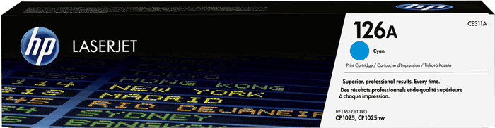 HP Toner CE311A / 126A Cartouche d'Encre Cyan pour Imprimantes LaserJet Pro HP Toner CE311A / 126A Cartouche d'Encre Cyan pour Imprimantes LaserJet Pro