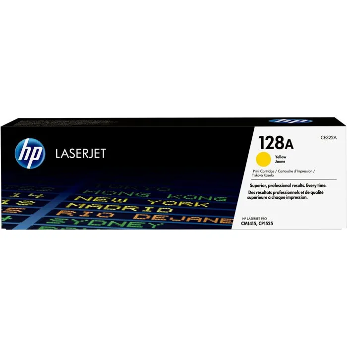 HP Cartouche de toner 128A CE322A Jaune HP Cartouche de toner 128A CE322A Jaune