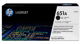 HP Toner 651A / CE340A Noir d'origine pour imprimantes LaserJet