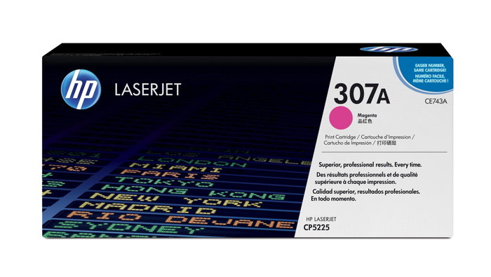 HP Cartouche de toner 307A Magenta CE743A