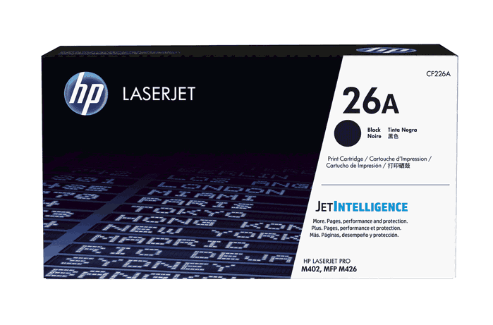 HP Cartouche de toner 26A noir CF226A pour LaserJet Pro M402/MFP M426