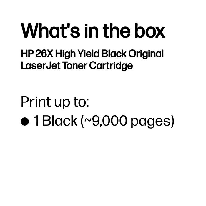 HP 26X CF226X Noir XL