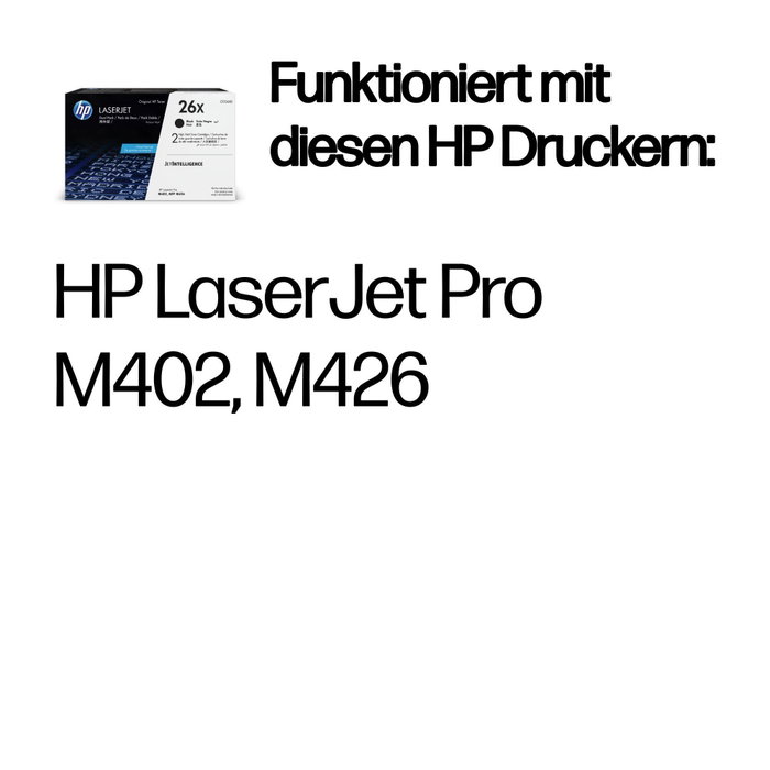 HP Pack de 2 toner 26X CF226XD Noir XL HP Pack de 2 toner 26X CF226XD Noir XL