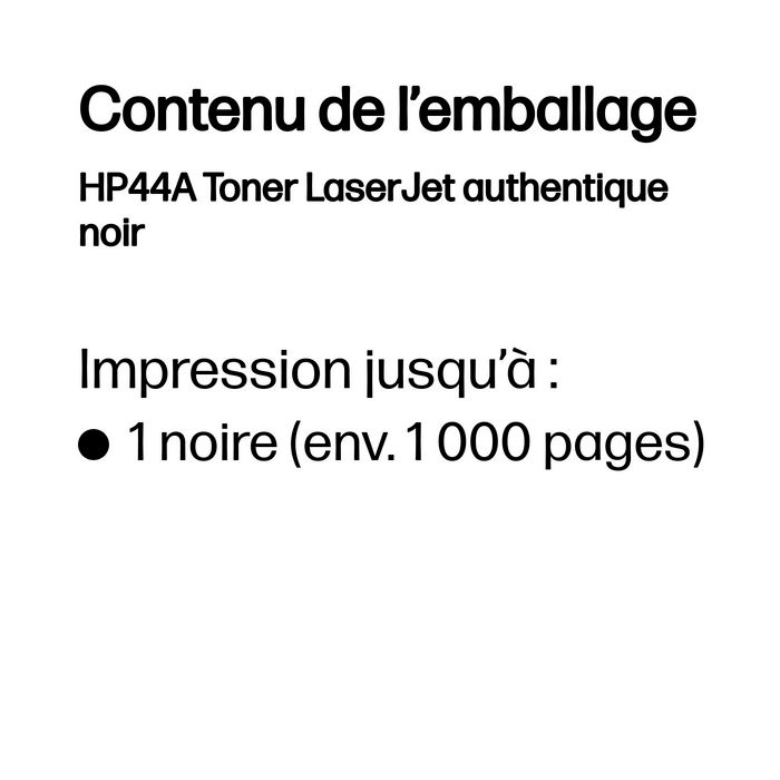 HP Cartouche de toner 44A CF244A Noir HP Cartouche de toner 44A CF244A Noir