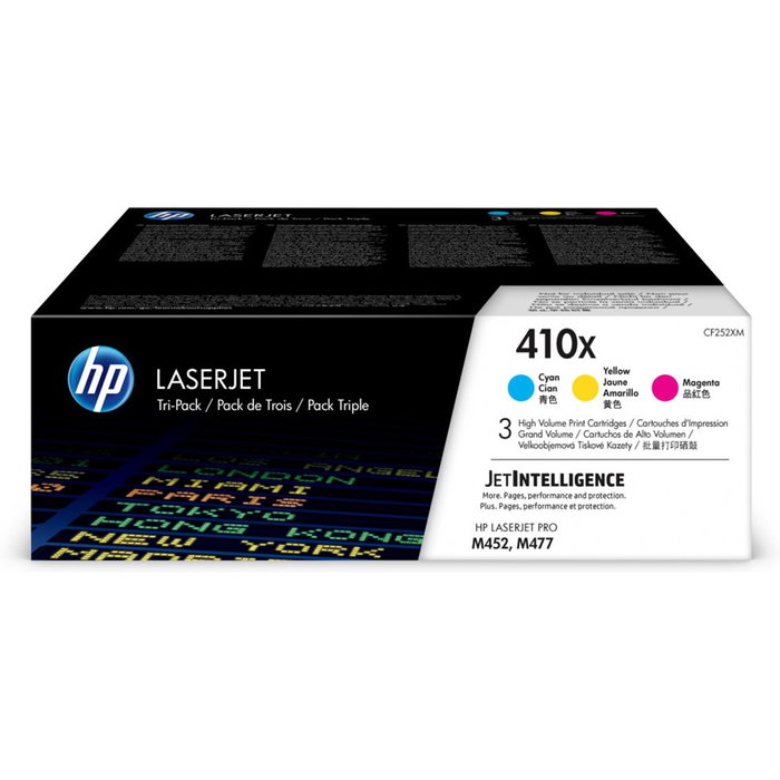 HP Toner 410X Multipack CF252XM (Cyan, Magenta, Jaune) HP Toner 410X Multipack CF252XM (Cyan, Magenta, Jaune)