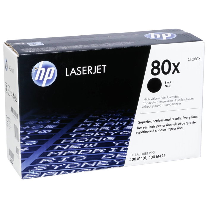 HP Cartouche de toner 80X Noir Haute Capacité CF280X