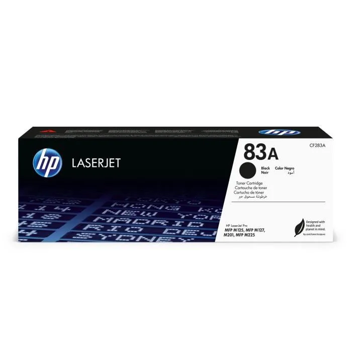 HP 83A - Cartouche de toner noir authentique pour imprimante LaserJet Pro MFP M127, M125 - 1500 pages HP 83A - Cartouche de toner noir authentique pour imprimante LaserJet Pro MFP M127, M125 - 1500 pages