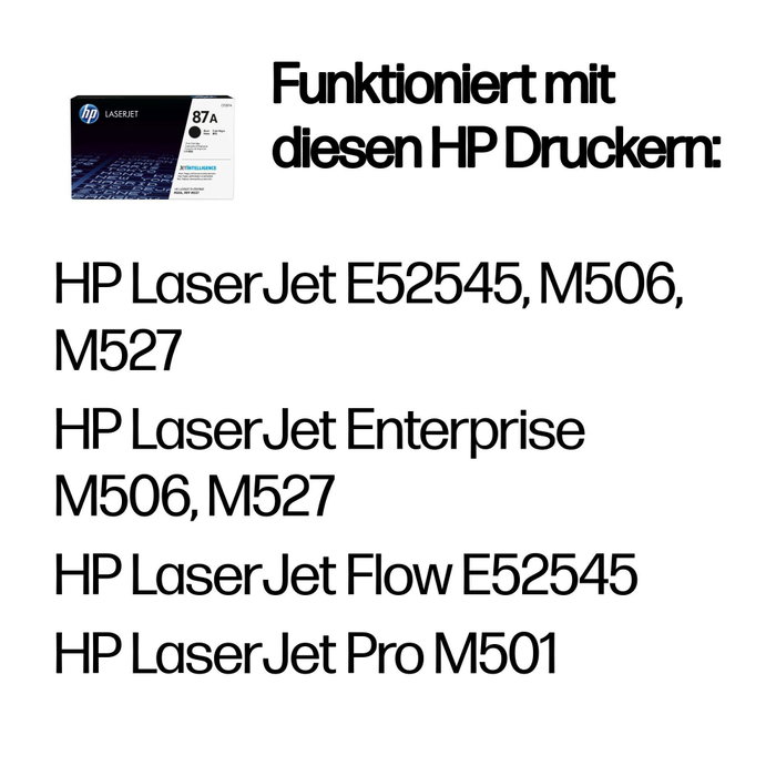 HP 87A CF287A Noir