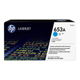 HP Cartouche d'encre CF321A Cyan (No 653A HP653A HP 653A) pour imprimante HP