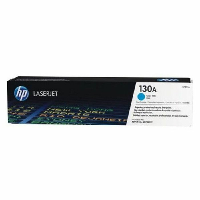 HP Cartouche de toner 130A Cyan CF351A originale pour Color LaserJet Pro MFP M176n/M177fw HP Cartouche de toner 130A Cyan CF351A originale pour Color LaserJet Pro MFP M176n/M177fw