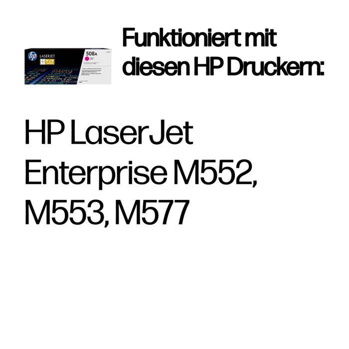 HP Cartouche de toner 508A CF363A Magenta HP Cartouche de toner 508A CF363A Magenta