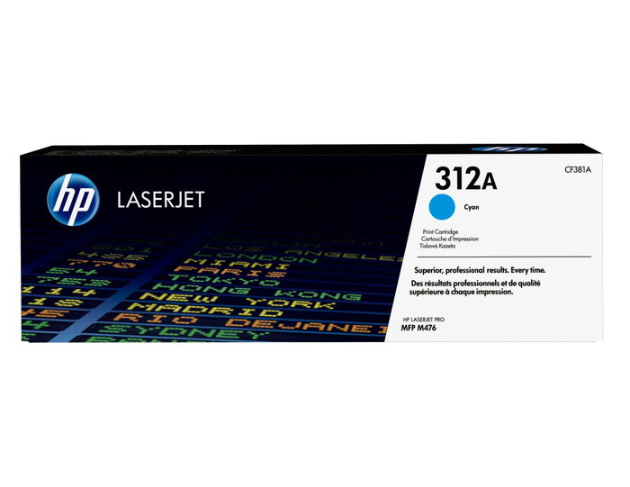 HP Cartouche de toner 312A Cyan CF381A
