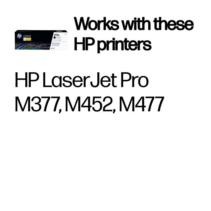 HP Cartouche de toner 410A CF410A Noir