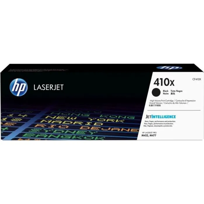 HP Toner 410X CF410X Noir Haute Capacité XL HP Toner 410X CF410X Noir Haute Capacité XL