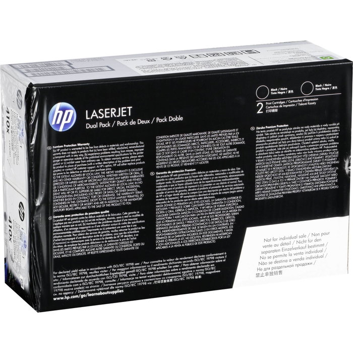 HP Toner 410X CF410XD Noir XL - Pack de 2 HP Toner 410X CF410XD Noir XL - Pack de 2