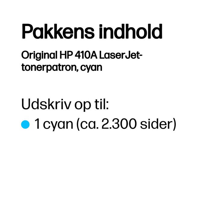 HP 410A Cyan (CF411A) Cartouche de Toner
