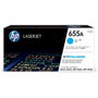 HP Cartouche Toner Original 655A Cyan CF451A – LaserJet Enterprise M652 M653 M681 M682 – 10500 Pages