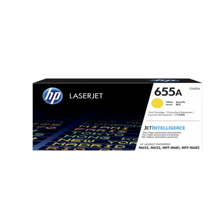 HP Toner CF452A 655A Cartouche d'encre Jaune pour Imprimante HP - Compatible Original HP Toner CF452A 655A Cartouche d'encre Jaune pour Imprimante HP - Compatible Original
