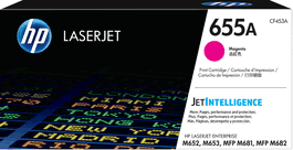 HP Toner 655A / CF453A Magenta pour imprimante - Cartouche d'encre originale