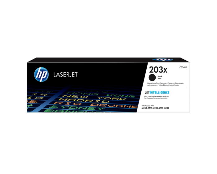 HP Cartouche de toner 203X CF540X Noir Haute Capacité HP Cartouche de toner 203X CF540X Noir Haute Capacité