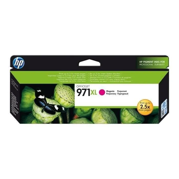 HP Cartouche d'encre 971XL CN627AE Magenta XL pour imprimante HP Cartouche d'encre 971XL CN627AE Magenta XL pour imprimante