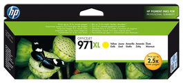 HP Cartouche d'encre 971XL / CN628AE Jaune XL - Grande capacité pour imprimante HP