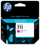 HP 711 Cartouche d'encre Magenta (CZ131A) প্রদানের pour DesignJet T120 et T520