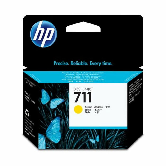 HP Cartouche d'encre 711 Jaune CZ132A HP Cartouche d'encre 711 Jaune CZ132A