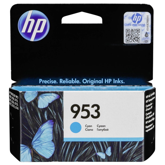 HP 953 Cartouche d'encre Cyan Authentique (F6U12AE)