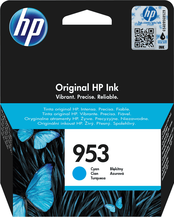 HP 953 Cartouche d'encre Cyan Authentique (F6U12AE)