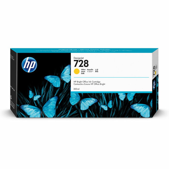 HP Cartouche d'encre 728 Jaune XXL 300 ml (F9K15A)