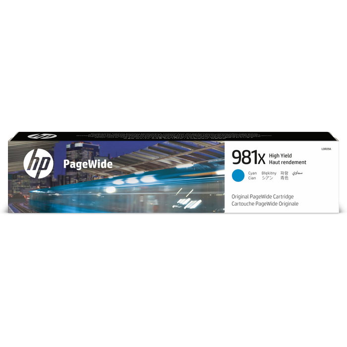 HP L0R09A Cartouche d'encre PageWide Cyan No. 981 X HP L0R09A Cartouche d'encre PageWide Cyan No. 981 X