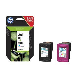 HP Pack de cartouches d'encre 301 (N9J72AE) - Noir et Tricolore