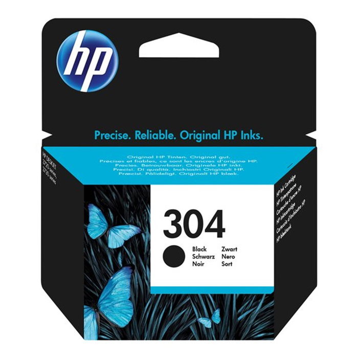 HP Cartouche d'encre 304 Noire N9K06AE