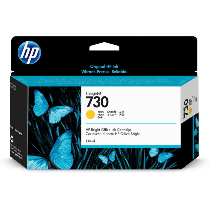 HP Cartouche d'encre DesignJet 730 Jaune 130ml HP Cartouche d'encre DesignJet 730 Jaune 130ml