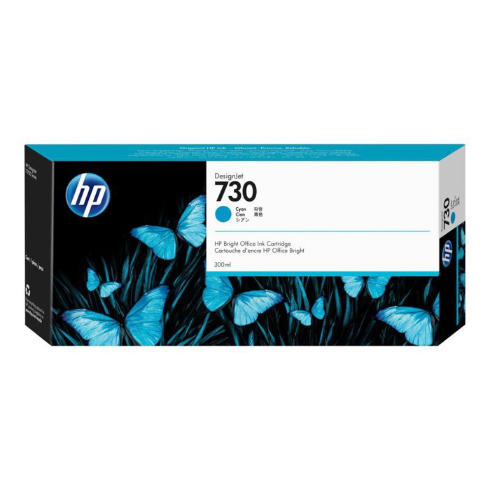 HP Cartouche d'encre Cyan No 730 Original P2V68A pour impression technique CAD/GIS