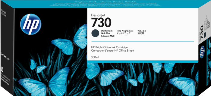 HP Cartouche d'encre 730 Noir mat P2V71A HP Cartouche d'encre 730 Noir mat P2V71A