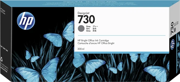 HP Cartouche d'encre 730XL Gris 300 ml (P2V72A) / DesignJet