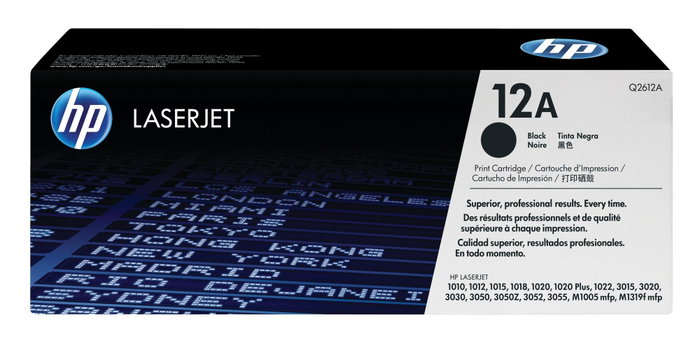 HP Cartouche de toner 12A Q2612A Noir