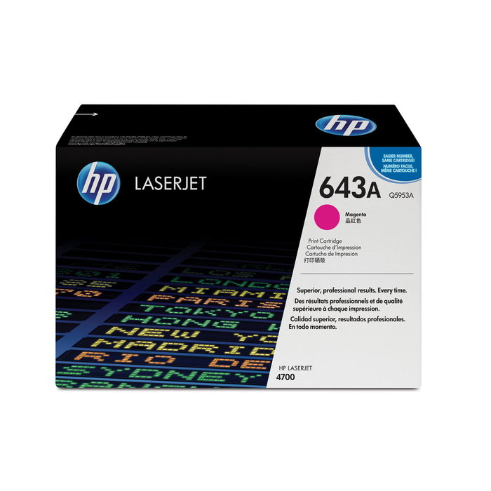 HP 643A Toner Magenta Authentique HP 643A Toner Magenta Authentique