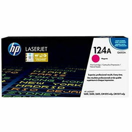 HP Toner 124A / Q6003A Magenta - Cartouche d'encre compatible pour imprimante LaserJet