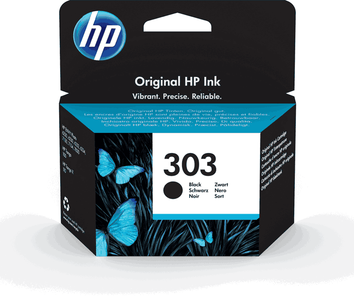 HP Cartouche d'encre 303 Noire T6N02AE - Cartouche jet d'encre originale HP 303 Black HP Cartouche d'encre 303 Noire T6N02AE - Cartouche jet d'encre originale HP 303 Black