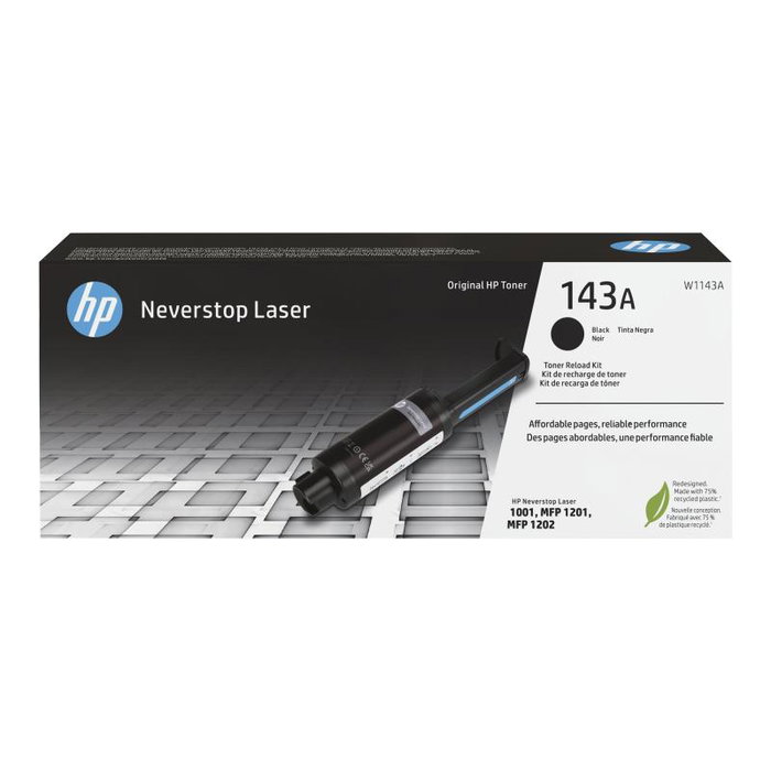 HP Kit de recharge de toner 143A Noir (W1143A) pour Neverstop 1000/1200 series