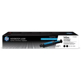 HP Toner Neverstop Noir W1143AD - Pack de 2 recharges authentiques compatibles avec les imprimantes HP Neverstop 1000/1200 Series - Jusqu'à 2500 pages par recharge