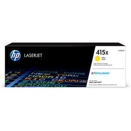HP Cartouche de toner W2032X/415X Jaune, format XL, pour imprimantes HP LaserJet