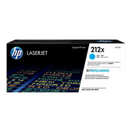 HP Cartouche Toner LaserJet Original 212X Cyan Haute Capacité W2121X pour HP LaserJet Enterprise M554/M555/M578